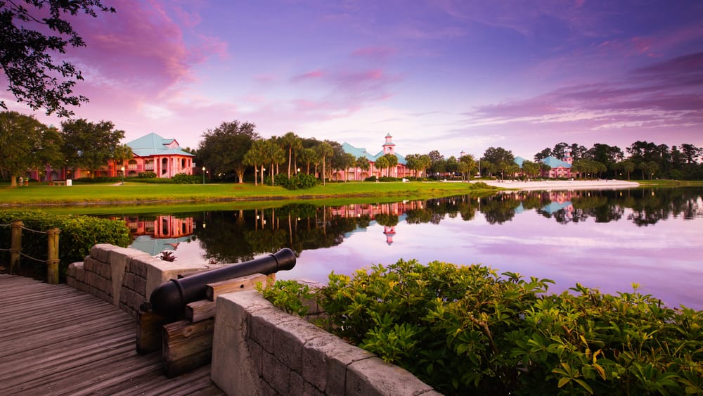 WDW - Caribbean Beach - Exterior-1000x563-1426fe1 Disney World Resort: Caribbean Beach Resort Shoreline View