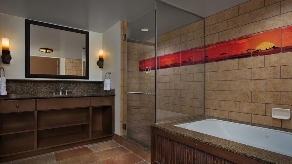 room-bu3-g22-981x552-8300d45 Disney World Resort: Animal Kingdom Villas Kidani Village Bathroom